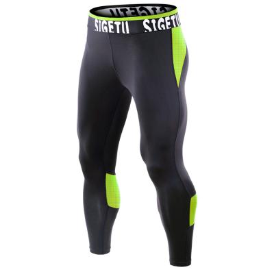 China Activewear Breathable Quick Dry Men Compression Pants Male Fitness Gaiters Gym for sale