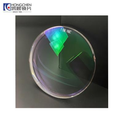 China Wholesale Hongchen Optical Single Vision Glasses Lenses 1.56 Mid Index SV EMI Shmc Lens for sale