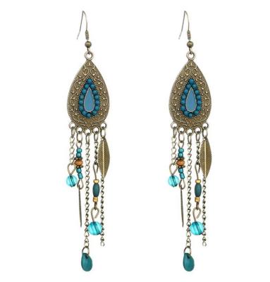 China As a decoration in daily life or gifts to friends very beautiful Bohemian national style beaded earrings for sale