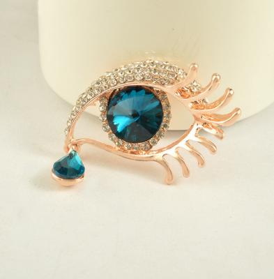 China As gifts or decoration and so on the unique long eyelashes eye brooch for sale