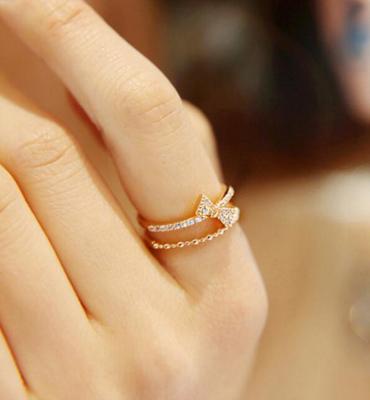 China 2 Gram Ring As Women Gift Gold Ring Open Candy for sale