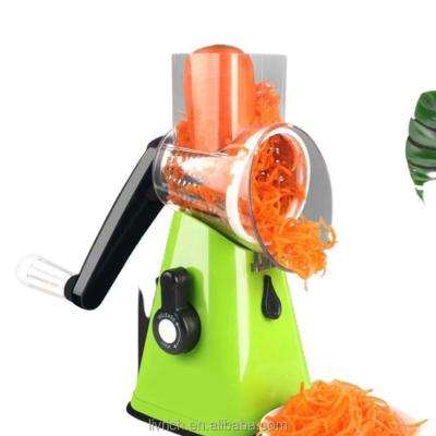 China Household Livrich 2023 new Plastic multi blade manual rotating vegetable cutter slicer chopper salad spiralizer for Amazon hot selling for sale