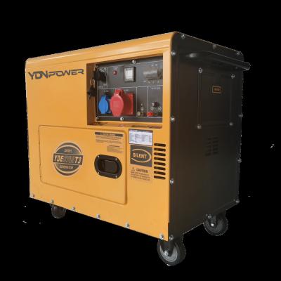 China Immediate delivery with AVR 6kva portable silent diesel generator YDNK-4 for sale