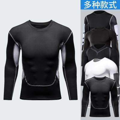 China Generation hair sports quick-drying T-shirt basketball training tights long sleeve fitness clothing men's running long for sale