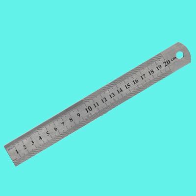 China Metal 20 Cm Different Size Metal Stainless Steel Ruler for sale