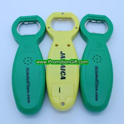 China Printed and Branded Sustainable Advertising Singing Bottle Beer Opener for sale