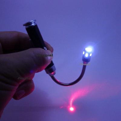 China Red Laser Flashlight With Magnet Flexible Magnetic Tube LED Flashlight Red Laser Indicator for sale