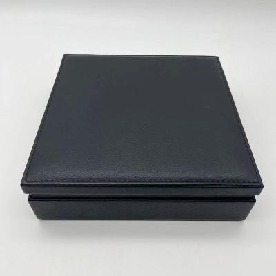 China Luxury PU Leather Jewelry Package Ring Boxes Jewelry Box Custom Made With Logo for sale