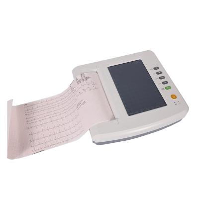 China ECG1212G Cardiovascular Portable 12 Advance for Telemedicine Touch Screen ecg machine 12 channel electrocardiogram for sale