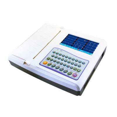 China Metal ECG Machine With Alphanumeric Keyboard 12 Channel 12 Leads Electrocardiograph for sale