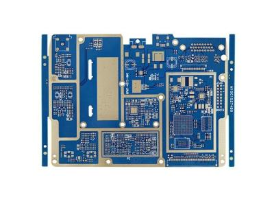 China raads Loodvrije 0.1mm Dril Gaten FR4 Materiële 100% E van PCB van 6L HDI Blauwe - Test Te koop