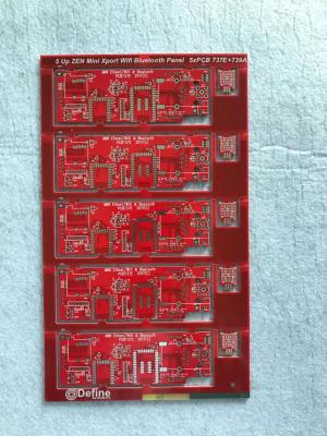 Chine Enregistreur de données PCBs avec la carte électronique rouge de soldermask de masque peelable à vendre