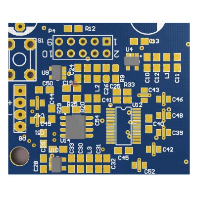 China Electronic Blue Solder Mask PCB , 1oz Gold Finger Hard Gold PCB White Legend for sale