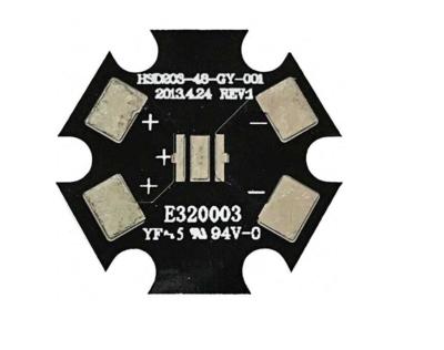 China Zwarte Soldermask-PCB van de Metaalkern voor Verklaarde de Raadsassemblage TS16949 van Aluminiumpcb Te koop