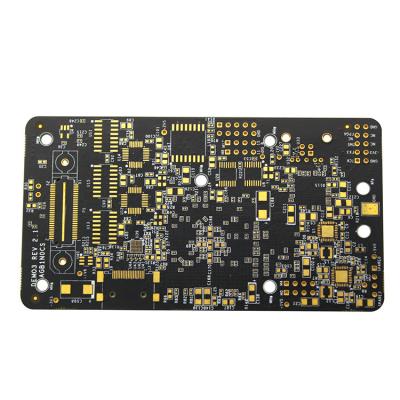 Κίνα Άκαμπτο γρήγορο PCB 1.55mm σκληρό χρυσό δάχτυλο 30u Soldermask στροφής μαύρο» 6 στρώμα προς πώληση