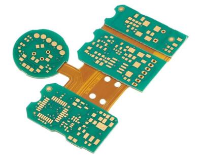 China Het Aluminiumpcb van douanepolyimide FPC schepen Stijve Flex PCB 1oz Groene Soldermask in Te koop