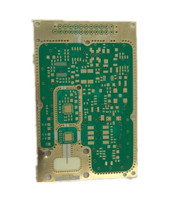 China Elektronisches steifes Immersions-Goldgrün Rogers 4003C der PWB-Brett-2 Schicht-1OZ Material zu verkaufen