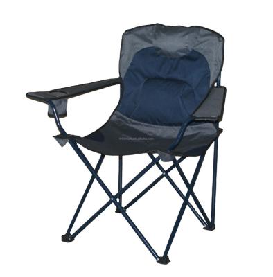 China Ripstop Luxury Fabric Folding Camping Beach Chair With Air Lumbar Support With Pillow for sale