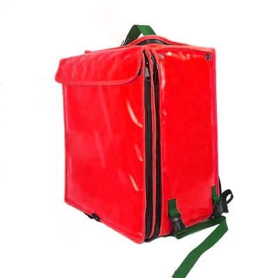 China Large Waterproof Motorcycle Food Delivery Bag Insulated Pizza Backpack Thermal Resistant Food Backpack Heater Cooler Grocery Delivery Bag for sale