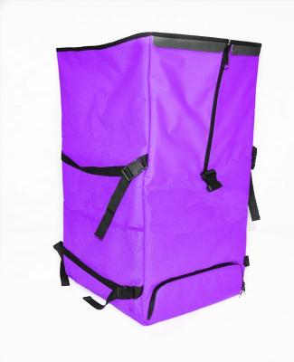 China Rolltop Office Food Delivery Bag Pizza Delivery Backpack Waterproof Insulated Thermal Grocery Bag For Motorcycle Scooter Delivery for sale