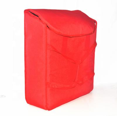 China Pizza Delivery Bag Thermal Insulated Waterproof Hot Bag RPET Heavy Duty Food Bag For Motorcycle Bike Delivery for sale