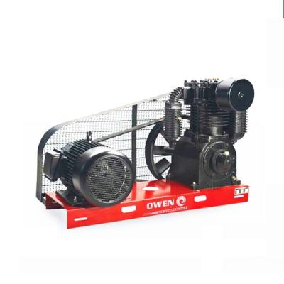 China Lubricated 15hp 12.5bar Heavy Duty Two Stage Industrial Base Mounted Air Compressor for sale