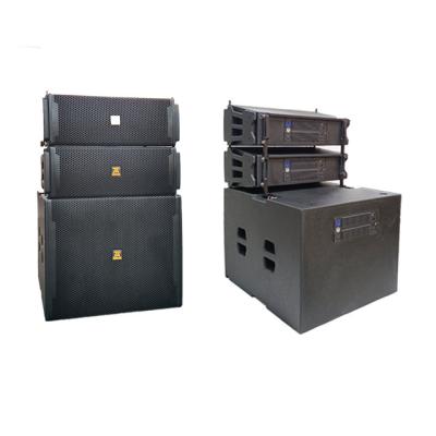 China Professional Self Powered Big Power Active Dual 8 inch Line Array Speaker for sale