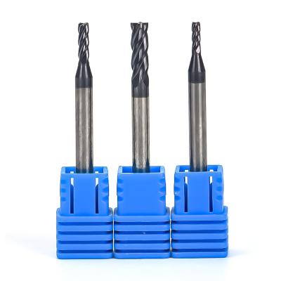 China Custom High Performance Factory Cut Carbide End Mills 14 Shank HRC58 Milling Cutters Carbide 4 Flute Straight End Mills for sale