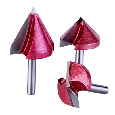 China High Quality Factory Outlet High Performance Custom V Groove Router Bit For Carving V 90 Degree Router Bit 3D Wood Carving Tools V Groove Cutter for sale