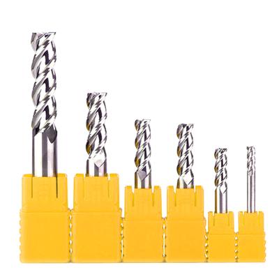 China High Performance Cutting Solid Carbide 3 Flutes End Mills Spiral Bits CNC Router Bits Engraving Tools For Acrylic MDF PVC for sale