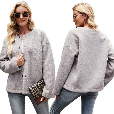 China Autumn fashion lambskin anti-pilling woolen explosive style thick new coat women's warm loose outer wear cardigan jacket for sale