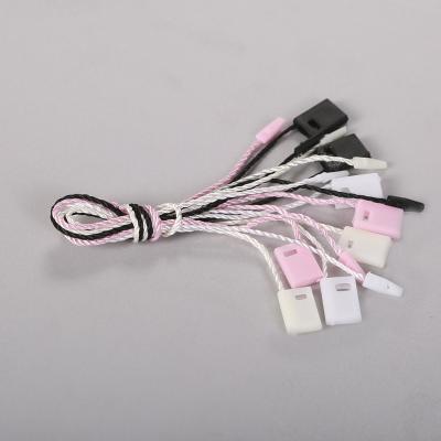 China 1000pcs One Viable Factory Tag Clothing Seal Fastener Lock Plastic String Bag for sale