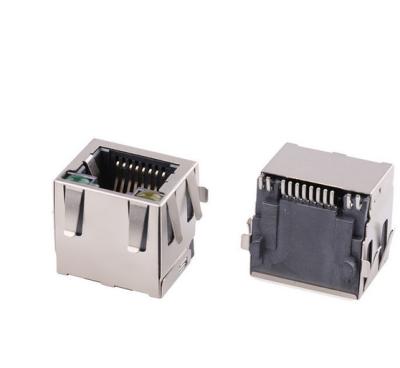 China 8P8C PCB Mount RJ45 SMT Outdoor Connector With Fragment for sale