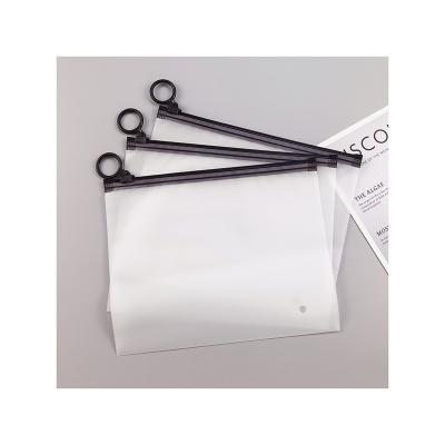 China Custom Moisture Proof Logo Earring Necklace Packaging Zipper Bag Clear PVC Jewelry Cosmetic Ziplock Bag for sale