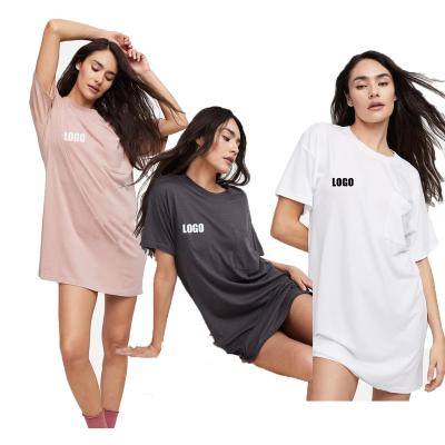 China Plus Size Women's Casual Sleep Wear Cotton Pajamas Sleepwear Breathable Sleepwear Robe Short Sleeve Sleep Robes 2022 For Woman for sale