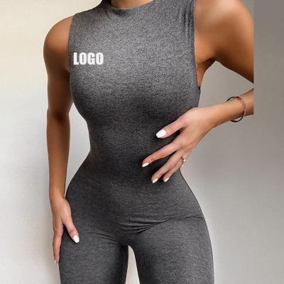 China Lady Sporty Seamless One Piece Yoga Jumpsuits Summer Romper Woman Gym Clothing Short Viable Overalls Women for sale