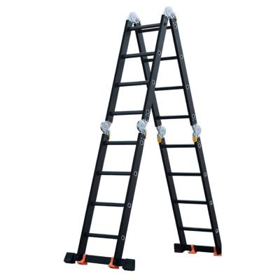 China High Quality Universal Portable Herringbone Ladder Four Section Folding Ladders Folding Ladder for sale