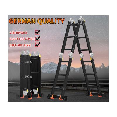 China Folding ladder manufacturers selling household four-section folding ladder multifunctional portable ladder for sale