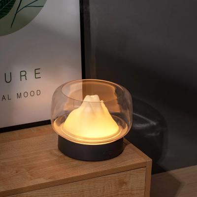 China Popular Amazon Style 400ml Mountain View Household Aroma Diffuser Portable Ultrasonic Cool Mist Air Humidifier for sale