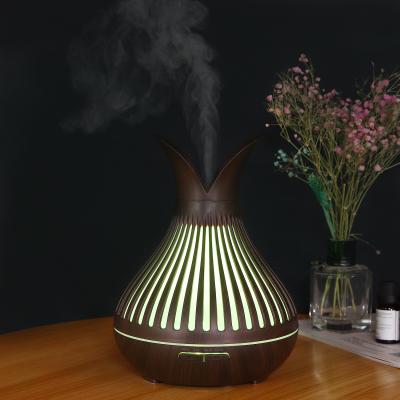 China New Design 400ml WiFi Ultrasonic Aromatherapy Aroma Diffuser 7 Color Light Vase Aroma Diffuser Household for sale