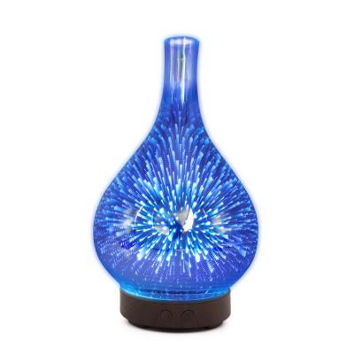 China Household 3D Aroma Diffuser Essential Oil Diffuser With Night Lamp Rotate Aroma Diffuser for sale