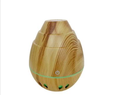 China 130ml Wood Grain Car Home 7 Color Night Light Humidifier USB Ultrasonic Essential Oil Humidifier for sale