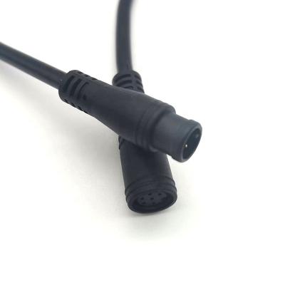 China Waterproof Power Push Lock IP65 Low Profile 2 Pin Connectors Male And Female Electrical Plug for sale