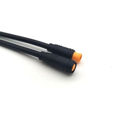 China Waterproof M6 Power Electric Bicycle Connector Cable Joint Connector 4 Pin 3 Pin 2 Pin for sale