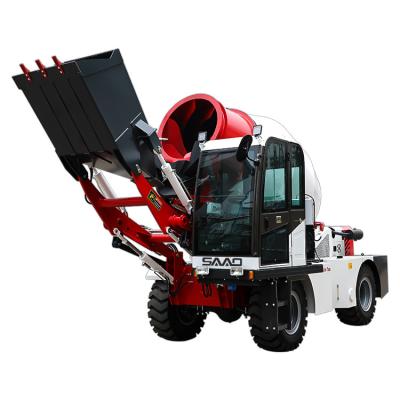 China 2TON Wheel Loader 105hp 4wd farming concrete mixer truck for sale