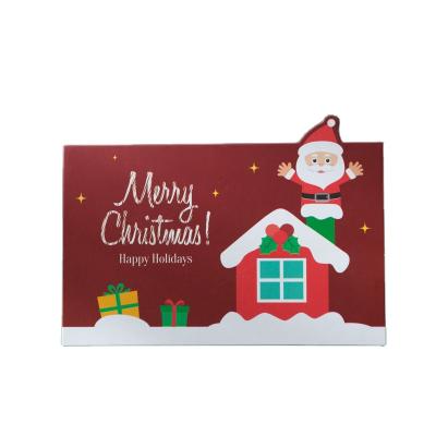 China Artificial Hot Selling Amazon Merry Christmas Holidays Greeting Cards Custom Made Greeting Cards With Envelope for sale