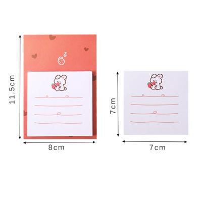 China Mini Factory Supply Office Color Artoon Cute Notes Adjust Creative Stationery with Message Tearable Notes for sale