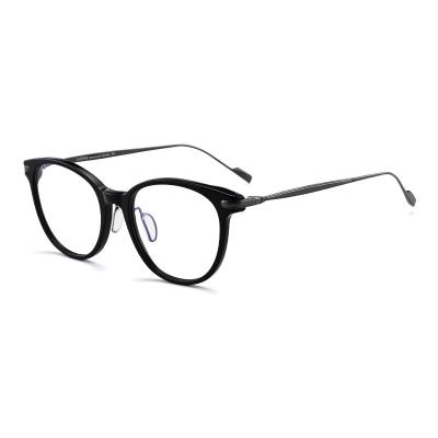 China Luxury Custom High Quality Titanium Acetate Eyewear Reading Frame Titanium Glasses for sale