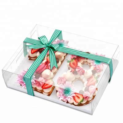 China Recyclable Customized Personalized 6 8 10 12 Inch Transparent Wedding Cake Box for sale