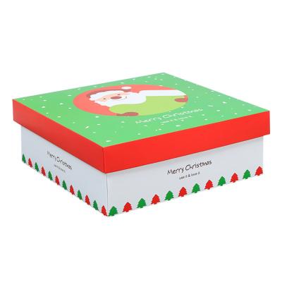 China Recycled Materials Christmas Gift Boxes Logo Design Paper Cardboard Packing Custom Boxes For Shoe for sale